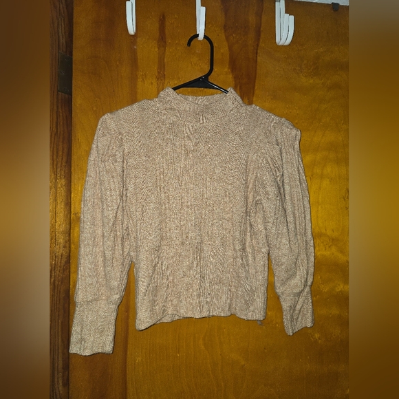 We The Free Sweaters - Free PEOPLE Cozy Tan Knit Sweater, Small